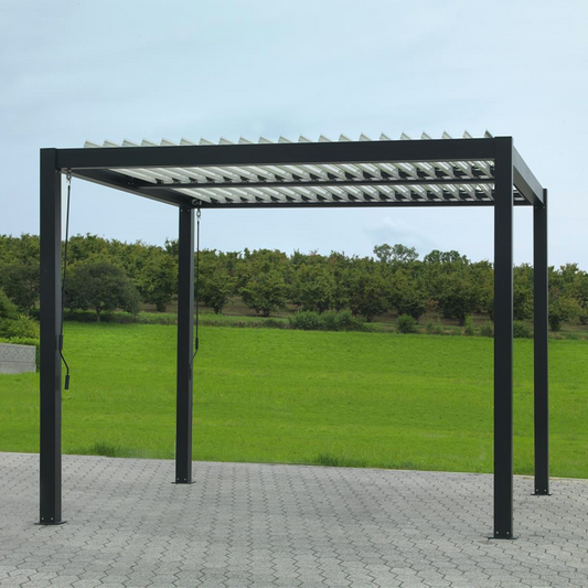 Pergola manuelle en aluminium Tennessee 3x4x2,3