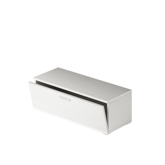 Meuble de Base pour Salon avec Porte Battante, Couleur Blanc