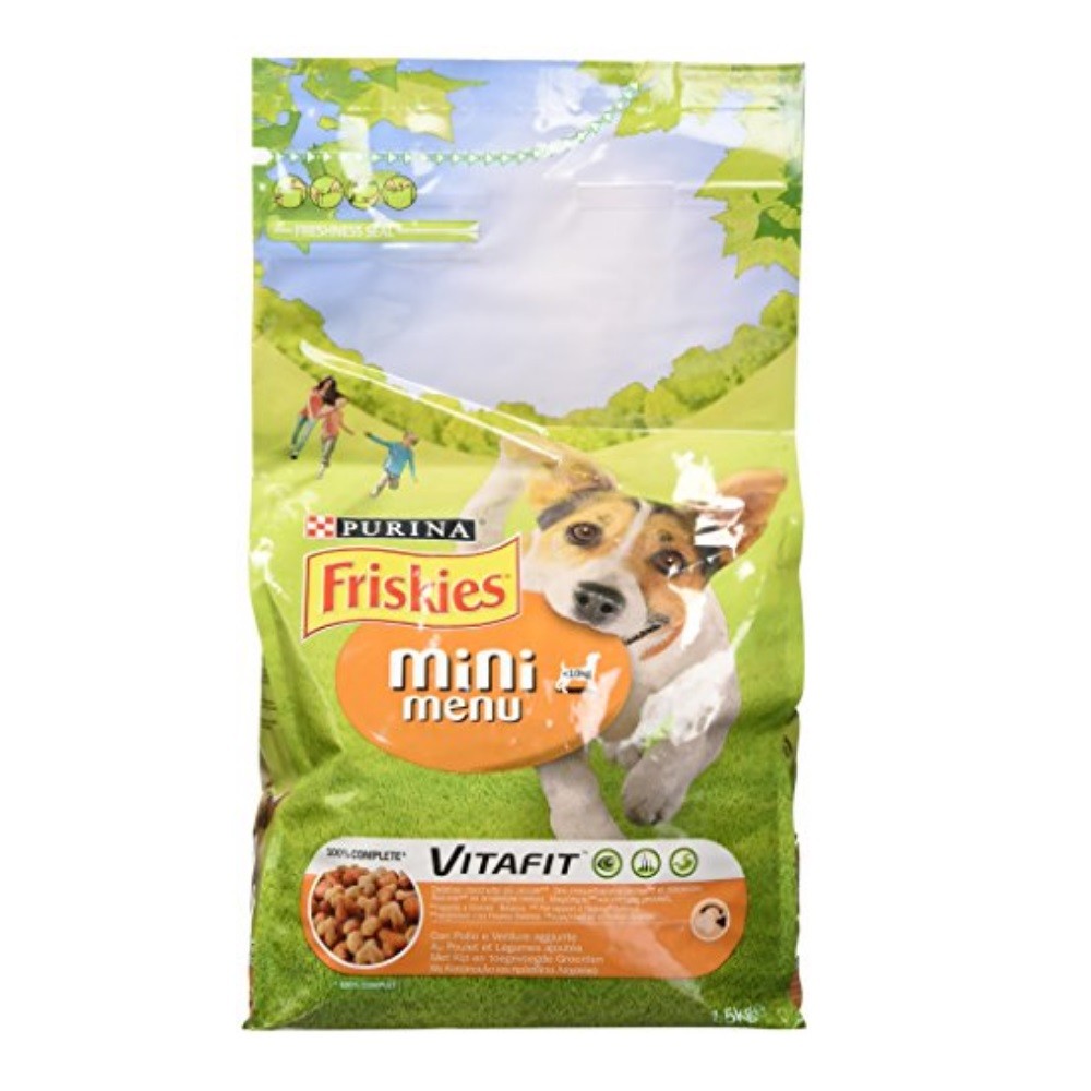 Friskies Mini Menu nuggets de poulet pour chiens Puirna 1,5 kilogrammes