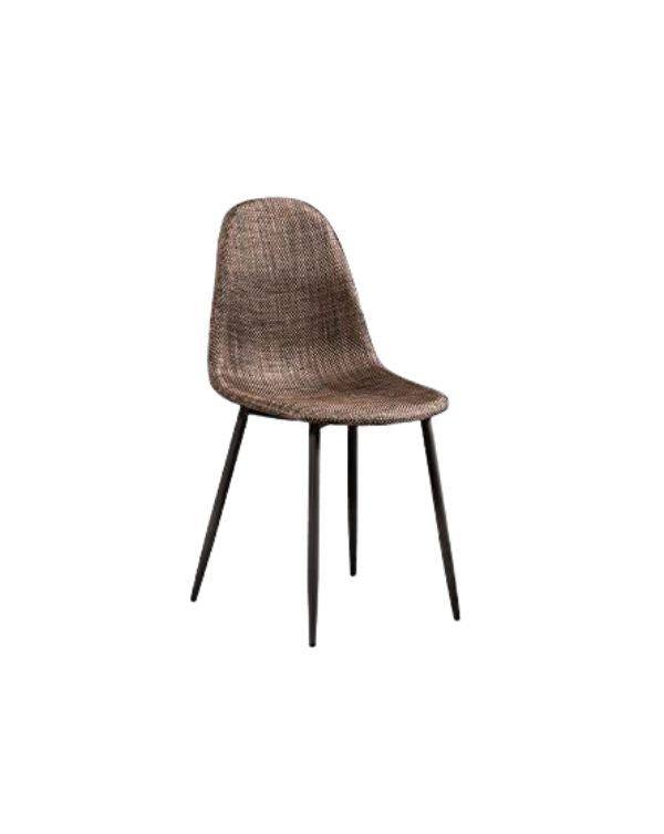 4x Chaises en rotin Martina - Marron
