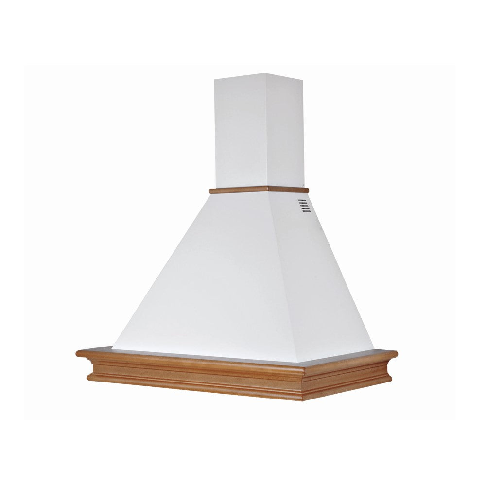 Hotte Cuisine Rustique Blanche RUSTICHELLA Noyer Sculpté 60 cm
