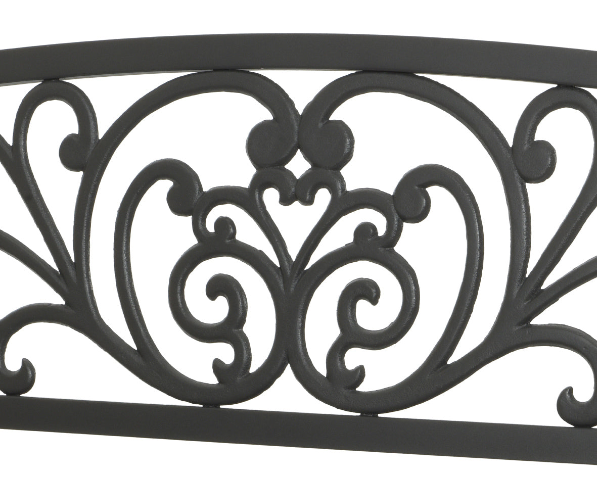 Banc d'extérieur en fer gris Belfast