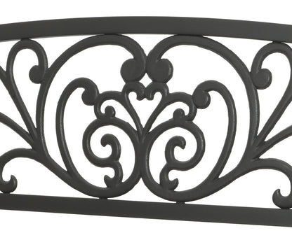 Banc d'extérieur en fer gris Belfast