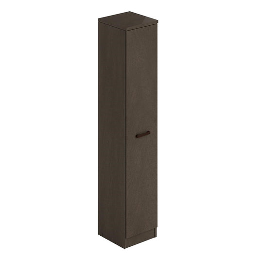 Armoire À Chaussures En Bois Fango, 1 Porte, 6 Étagères, 182x71x38 Cm