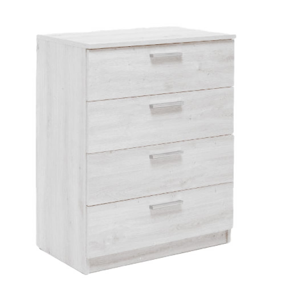 Commode Chelsea M4C blanche - 4 tiroirs - Dimensions 71x43x88 cm