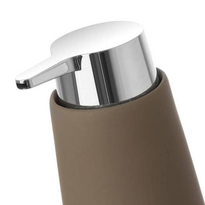 Élégant distributeur de savon de la série Sidney en gris tourterelle.