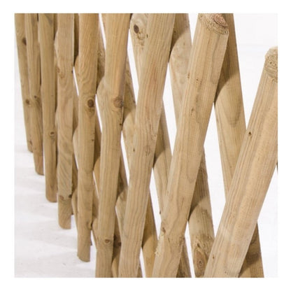 Fence extensible en bois naturel 80x250 cm