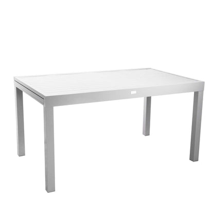 Table extensible Sullivan en aluminium blanc