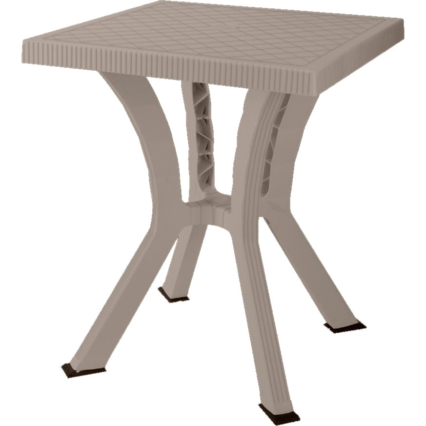 Table Rigoletto Elite en rotin gris tourterelle