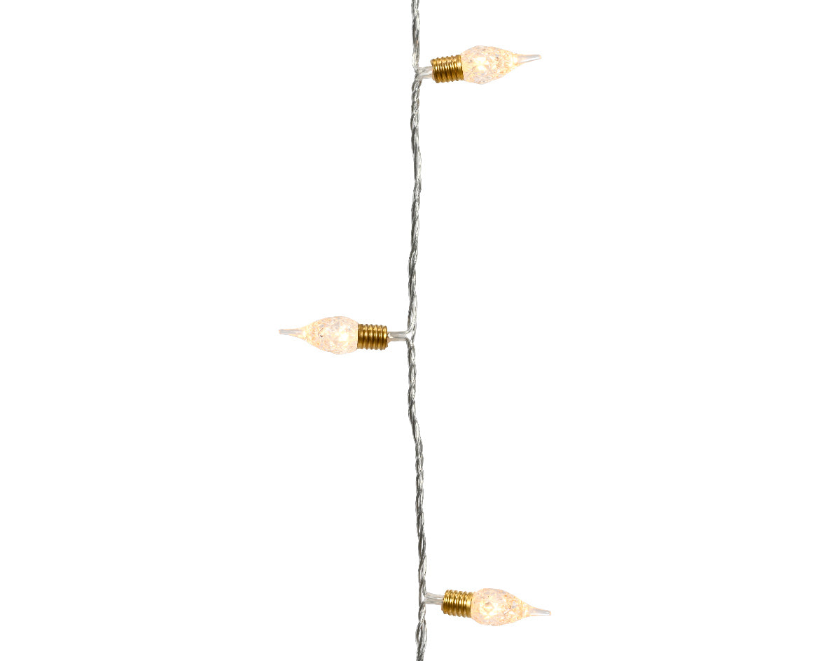 Lampes LED vintage à effet scintillant avec 8 fonctions pour usage intérieur L 3590 cm