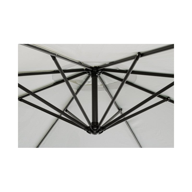 Parasol de jardin avec bras 360° Texas 300x h260 cm Anthracite/Naturel