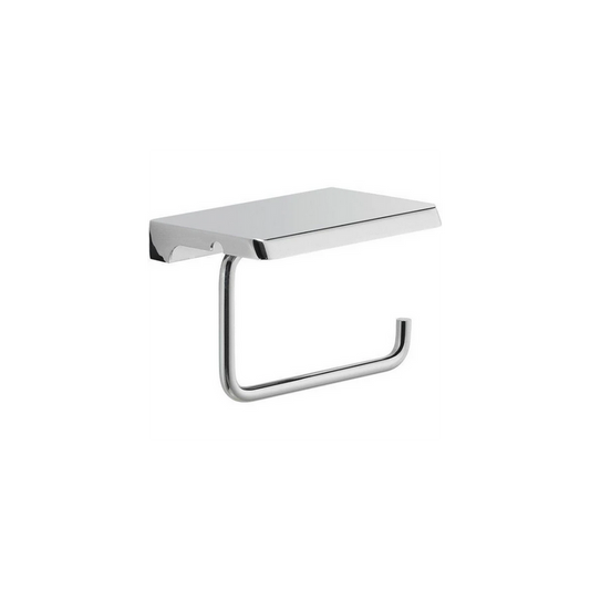 Porte-rouleau avec couvercle chromé