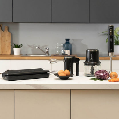 Hachoir sans fil rechargeable Noir Plastique-Verre