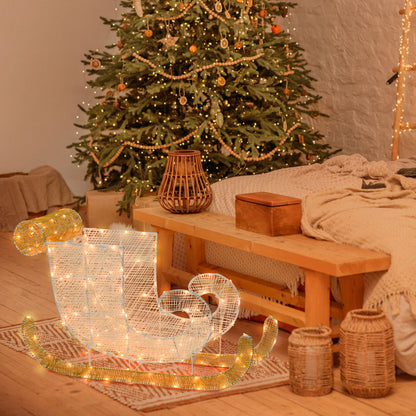 Lumières de Noël Sleigh 3D 77xH54cm 180 LED série LHC