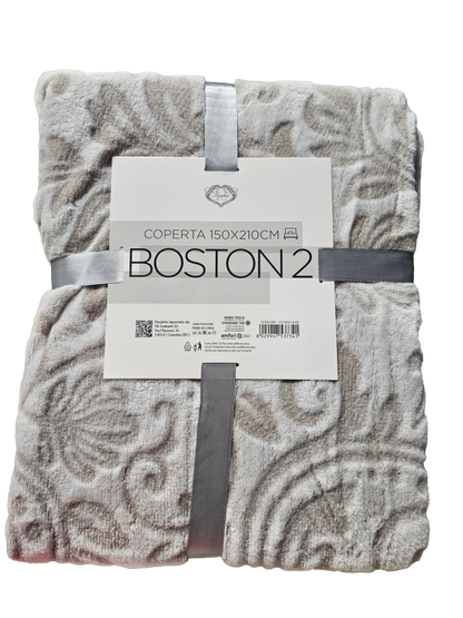 Couverture Double Boston - 150 x 210 CM - Lavable à 30° - 100% Polyester