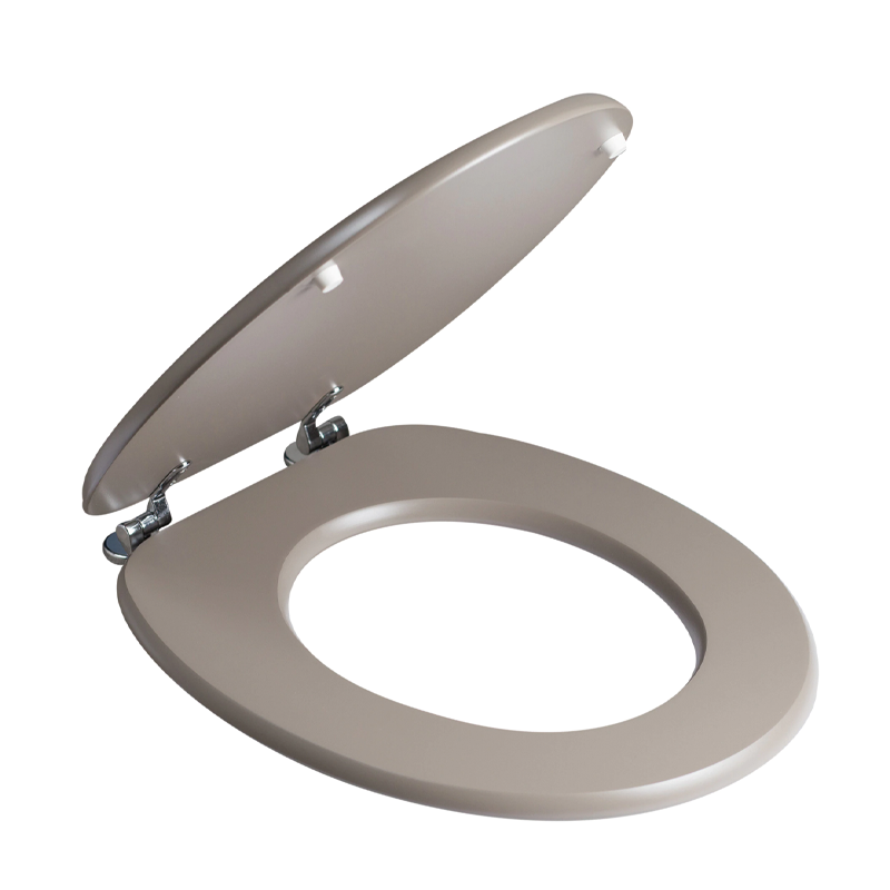 Abattant WC universel en bois MDF laqué gris tourterelle