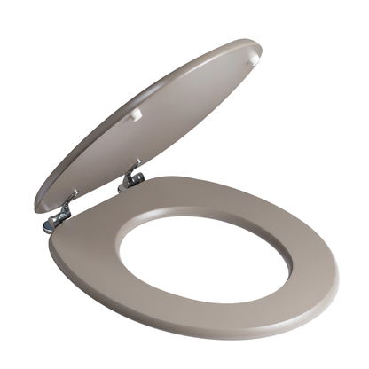 Abattant WC universel en bois MDF laqué gris tourterelle