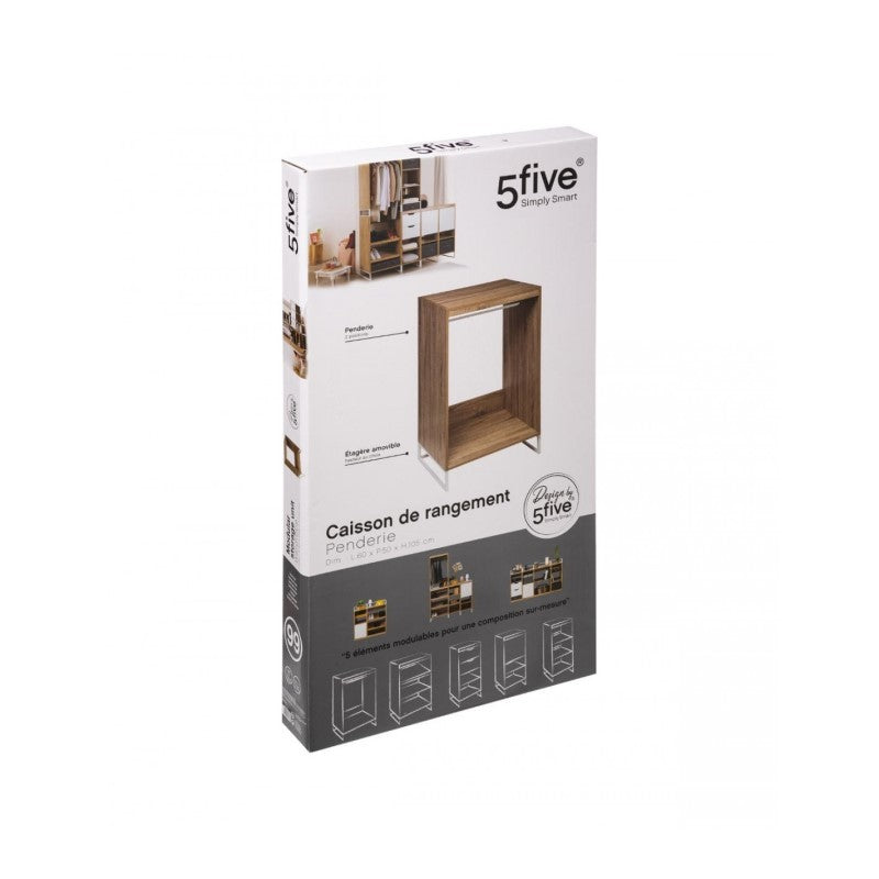 ORSO meuble ouvert en bois naturel 60x50x h105 cm