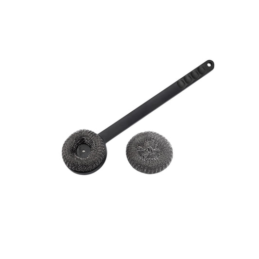 Spazzola con spugna in acciaio 45 cm