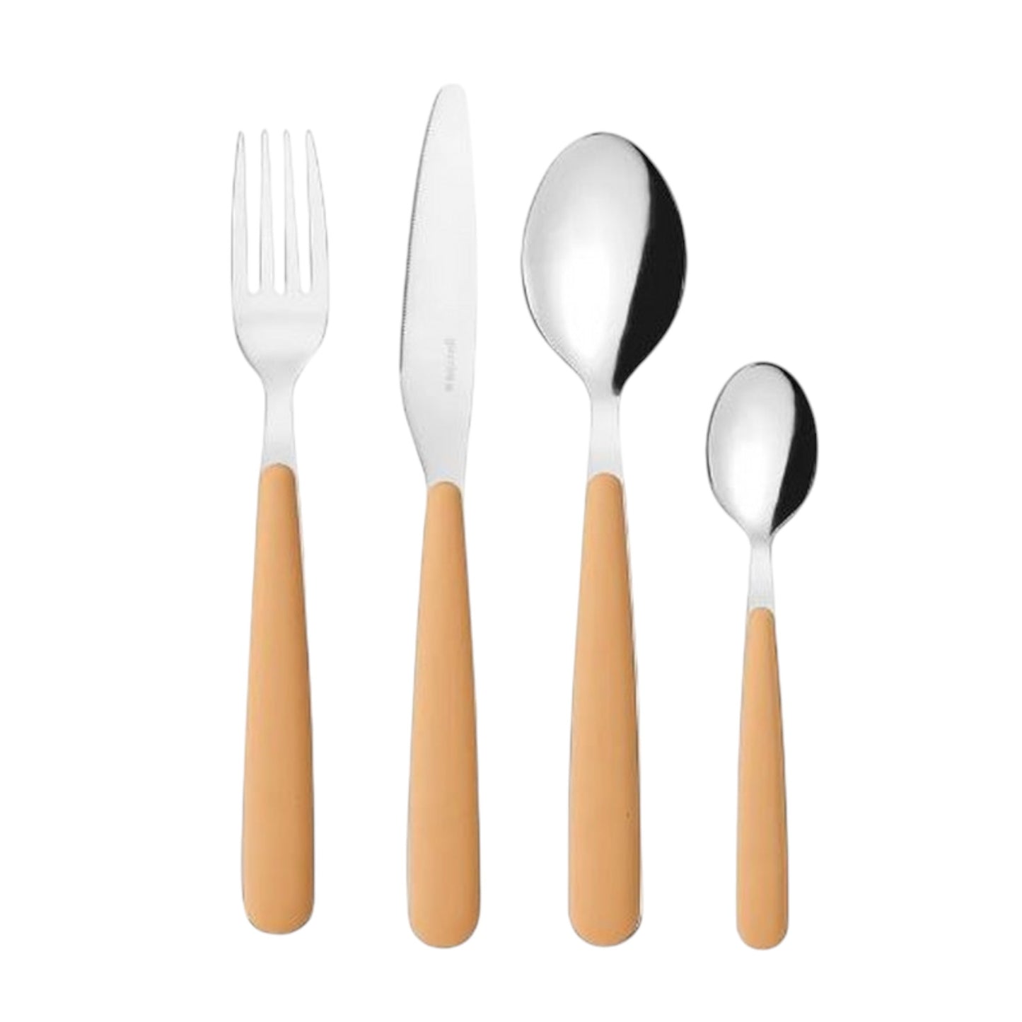 Set 24 posate Pop giallo senape