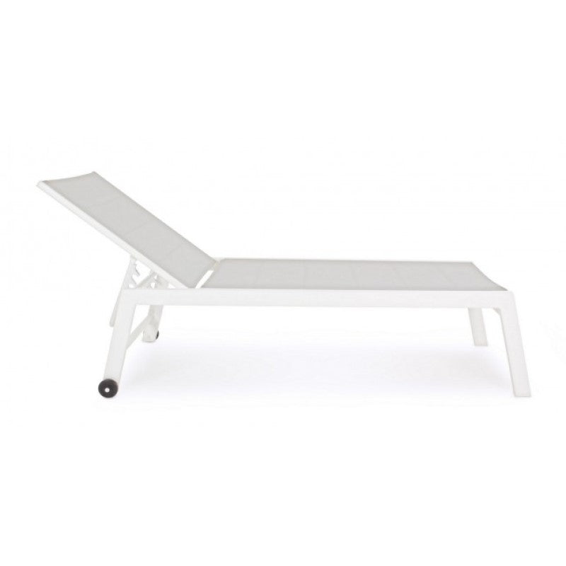 Transat Haut en Aluminium avec Roues Hilde Blanc