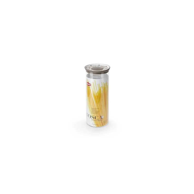 Pot rond Tosca gris tourterelle 2,2 litres - Stefanplast