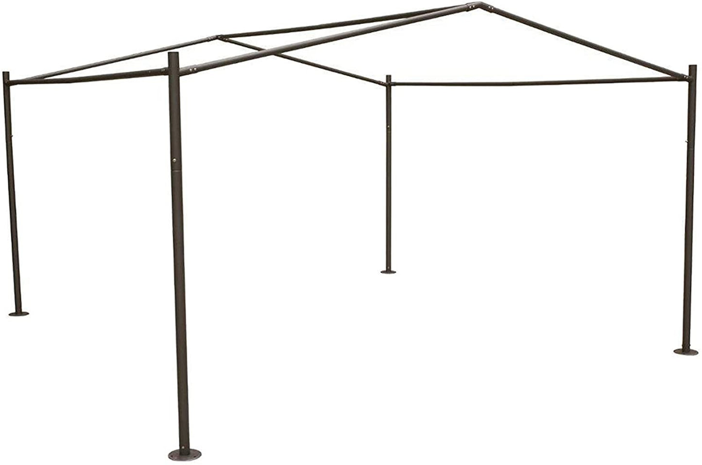 Gazebo Certeli carré forme Abri coloris graphite-ardoise 4x4