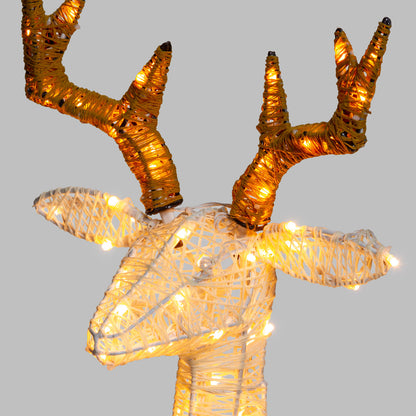 Lumières de Noël Renne 3D H85cm 160 LED Série LHC