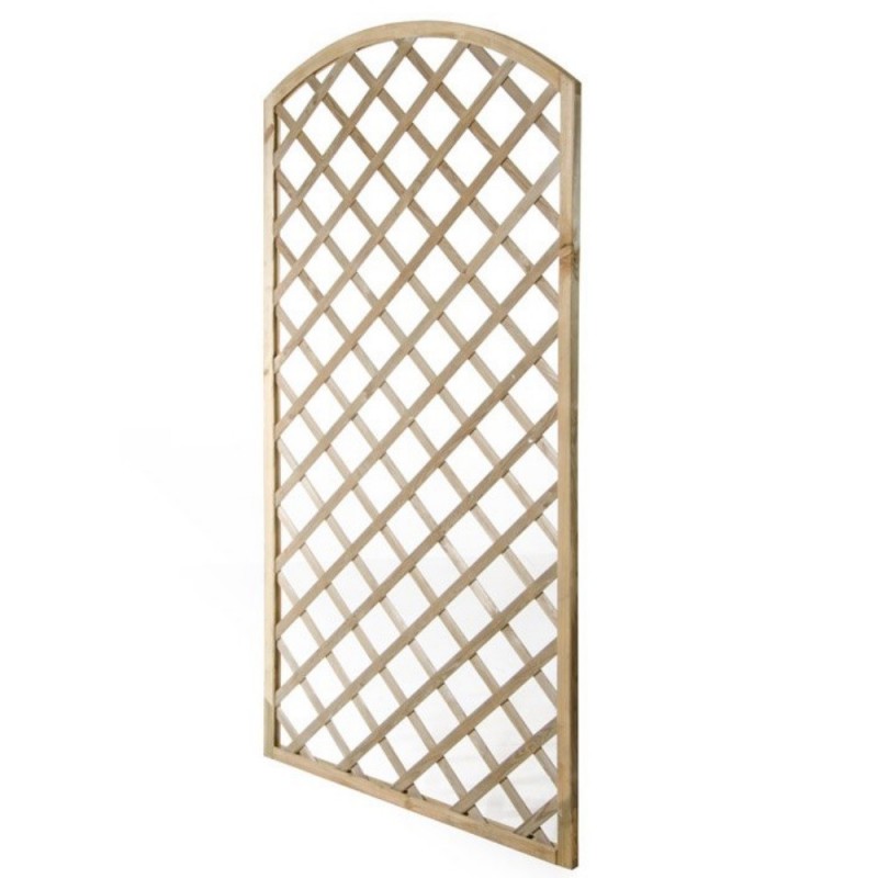 Grille de jardin rectangulaire en bois 90x180 cm Clôture arquée