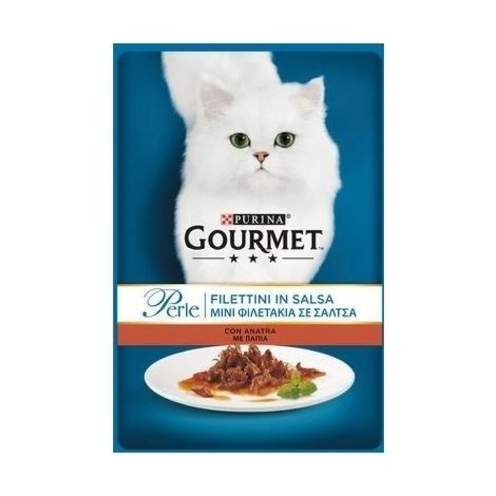 Gourmet Perle Duetti au saumon et morue Purina 85 grammes