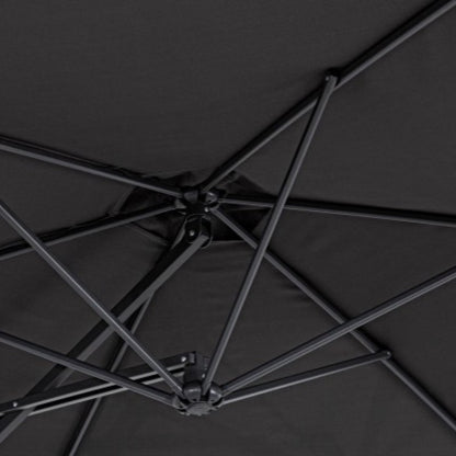 Parasol de jardin gris Sorrento 3 mètres
