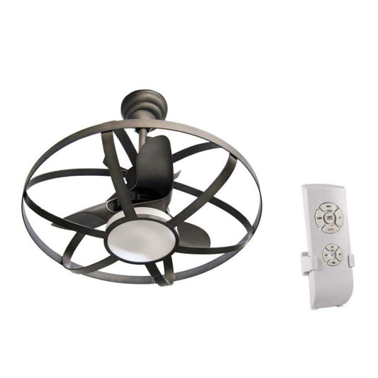 Lustre avec ventilateur LED et télécommande 86 cm