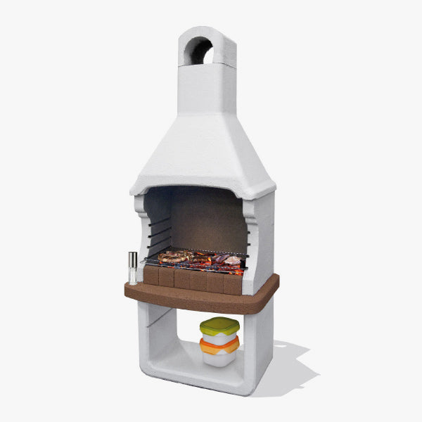 Barbecue Brioni en cémanto 88 cm x 58 cm x 217,3 cm
