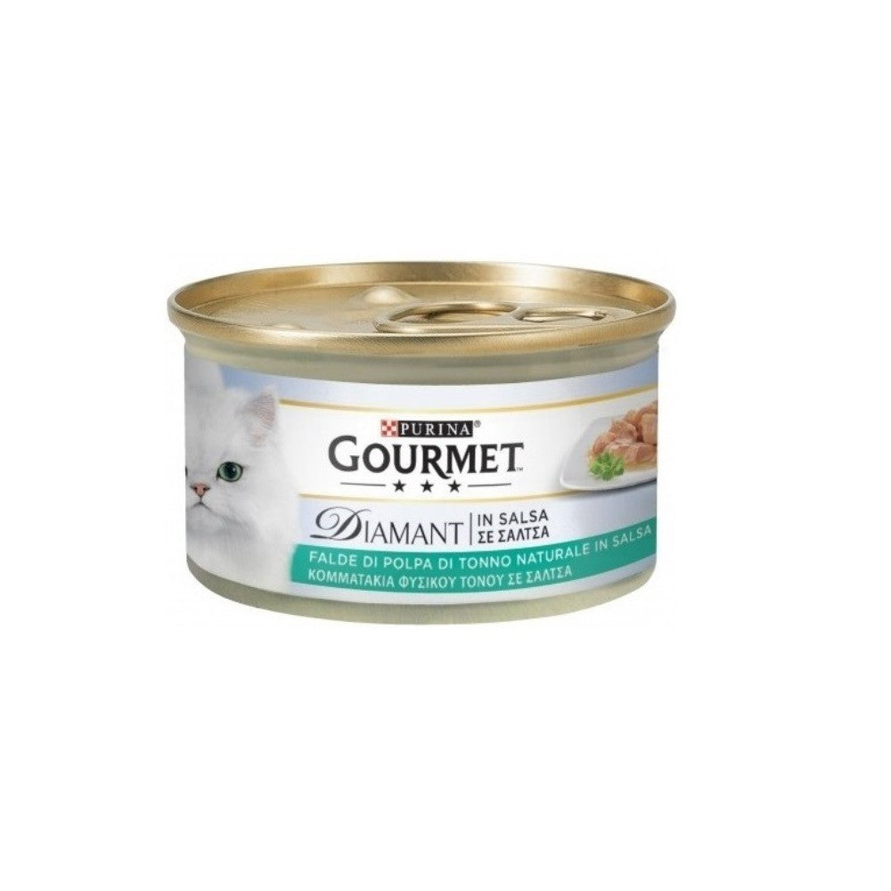 Diamant Gourmand au thon à la sauce Purina 85 grammes