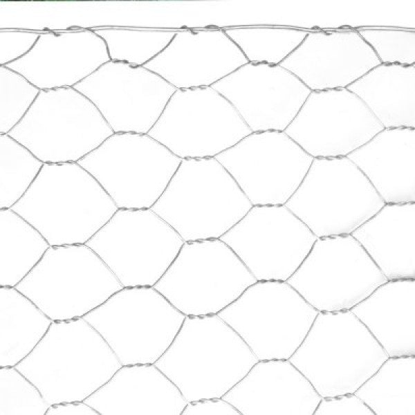 Grillage Galvanisé à Treillis Hexagonal - H. 100 Ø 12 - Maille 16 mm