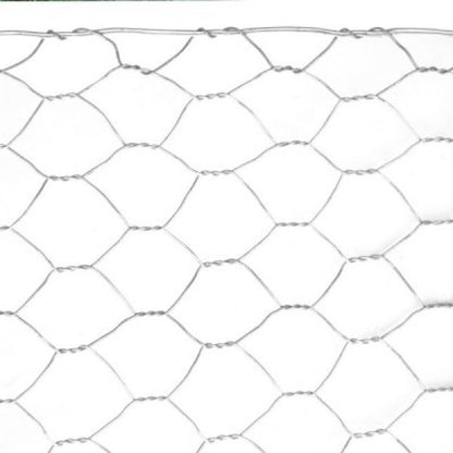 Grillage Galvanisé à Treillis Hexagonal - H. 100 Ø 12 - Maille 16 mm