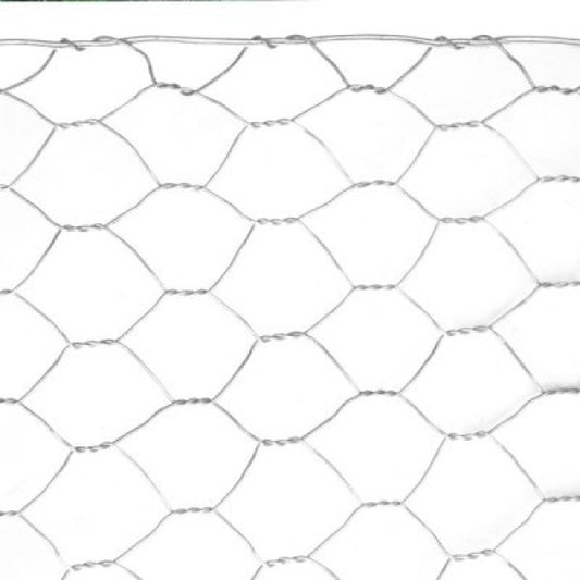 Grillage Galvanisé à Treillis Hexagonal - H. 100 Ø 12 - Maille 16 mm