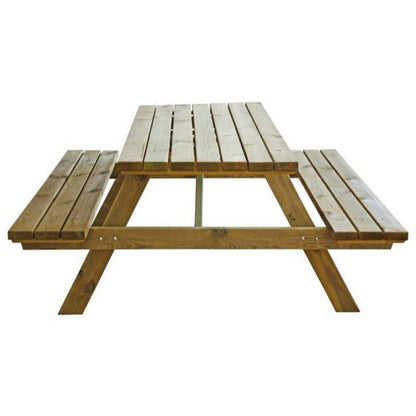 Table de pique-nique pliante avec bancs en bois, table de camping de jardinage