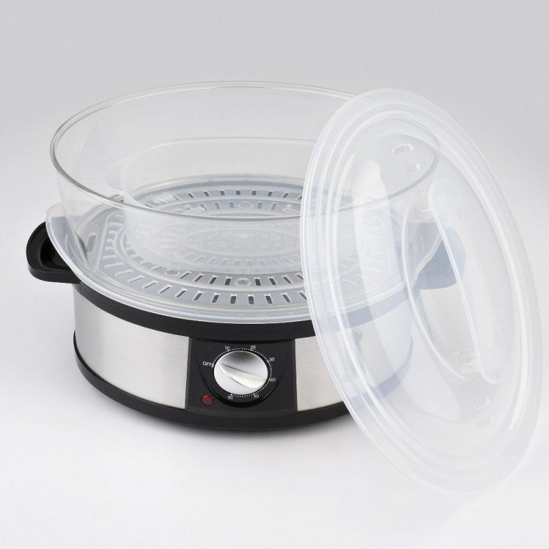 Cuiseur vapeur à trois niveaux Girmi VP26 700/750W en acier inoxydable