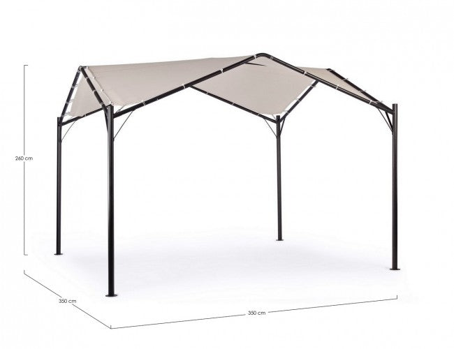 Dôme de Jardin Gazebo 3,5x3,5x2,6 m Anthracite/Gris