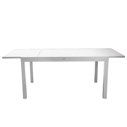 Table extensible Sullivan en aluminium blanc