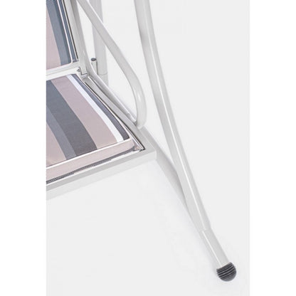 Balancelle Trois Places en Acier Ivoire GRELY 190x120x185h cm