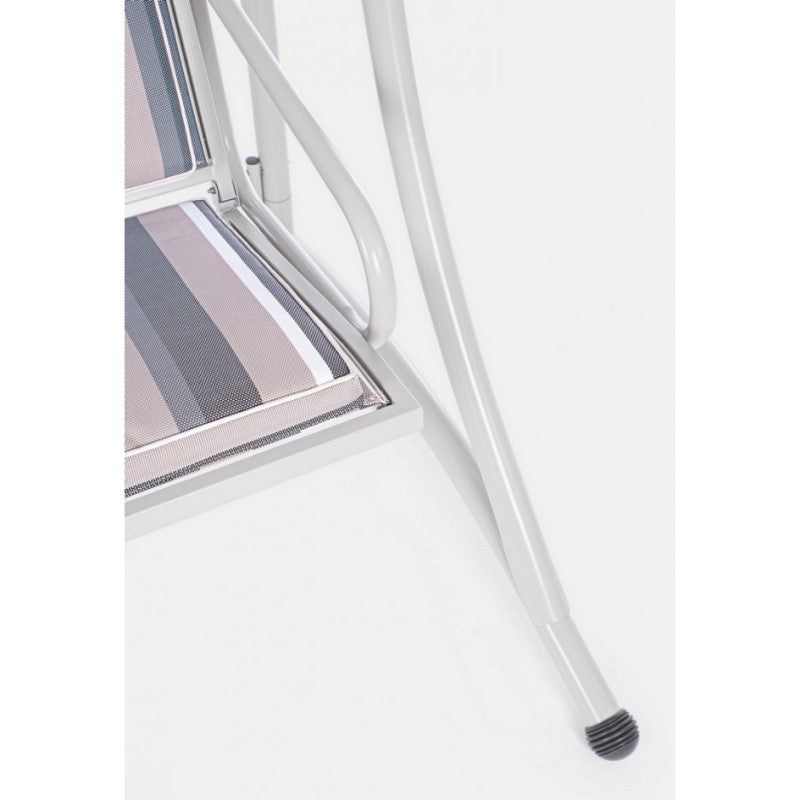 Balancelle Trois Places en Acier Ivoire GRELY 190x120x185h cm