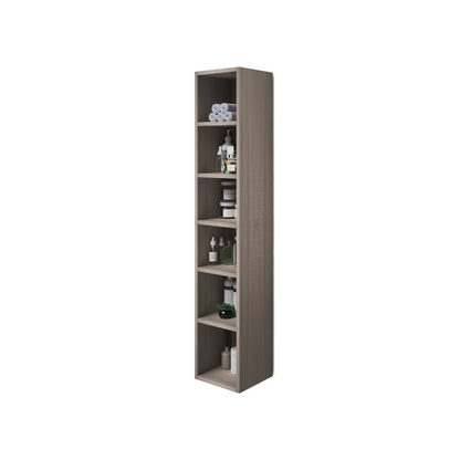 Armoire murale multi-usages avec porte Chêne H120x30x30cm