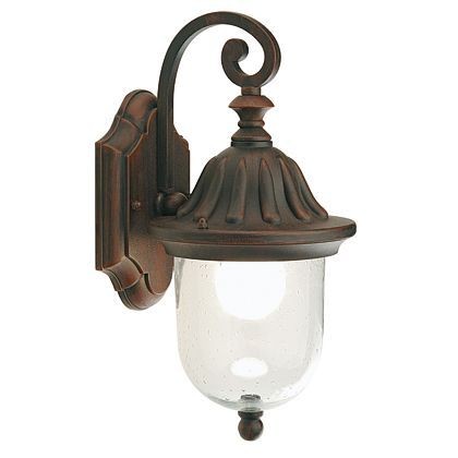 Applique Bottom E27 ligne de pluie rouille