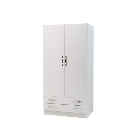 Armoire 2 portes avec tiroirs H210