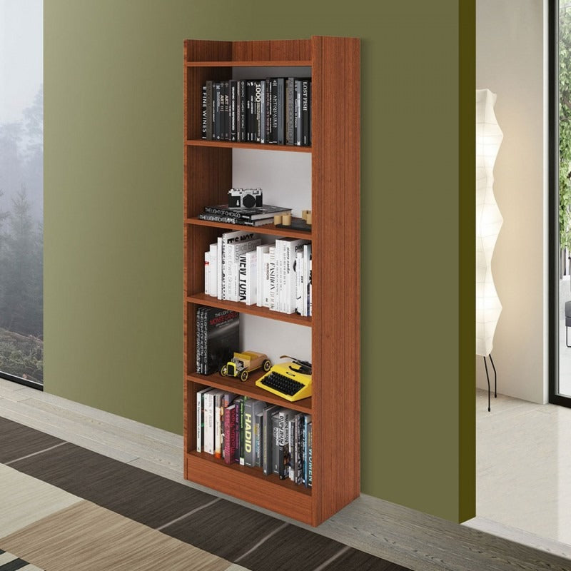 Bibliothèque Alessia en noyer - 180x64x29 cm