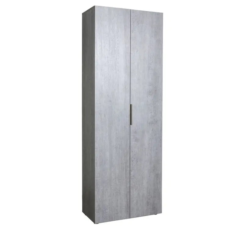 Armoire en béton expresso 2 portes 69x37x198 cm h