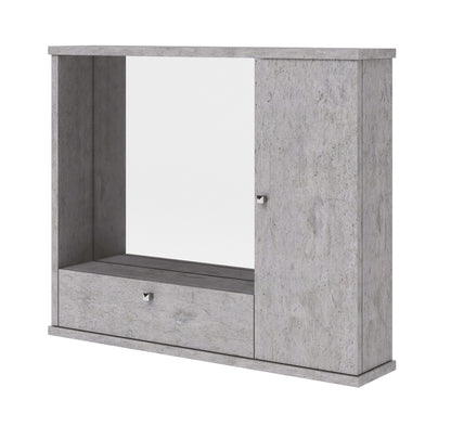 Miroir de salle de bain gris meubles modernes meubles modernes 1 anta avec des projecteurs H.61x73x14