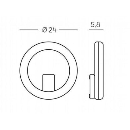 Applique LED 20W 4000K en aluminium moulé sous pression